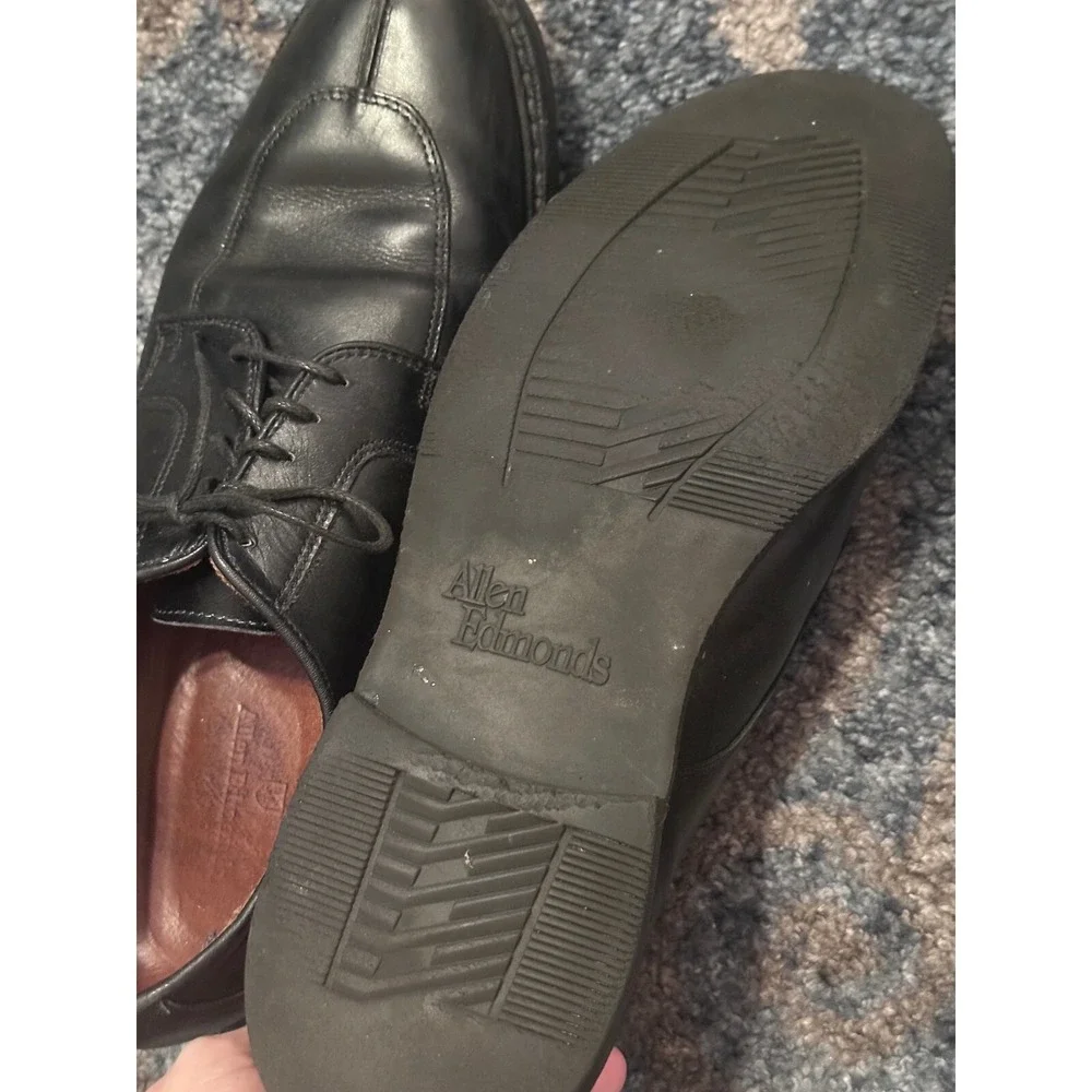 ALLEN EDMONDS Leather Dress Shoes Mens Oxford Lace Up Business Casual Black